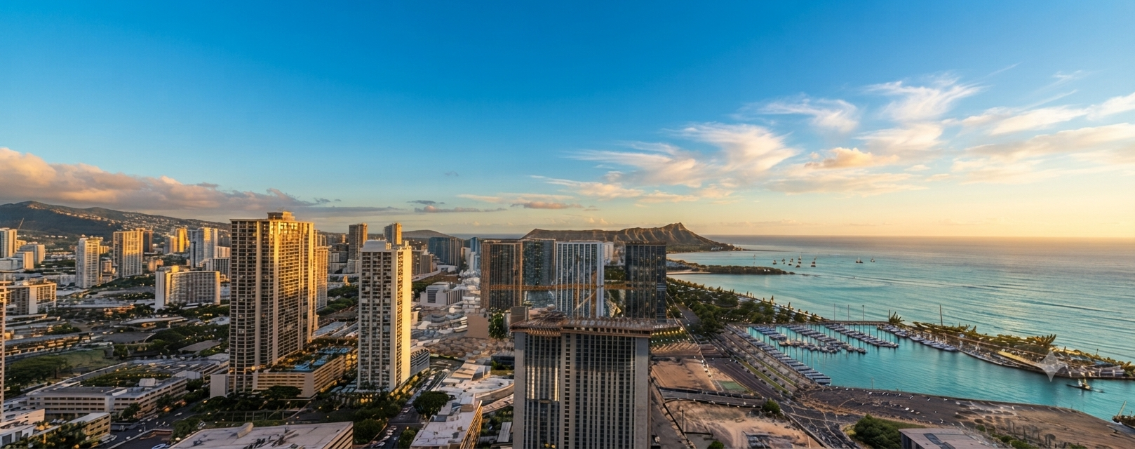 View from Unit 3304 — northwest orientation, 33rd floor.